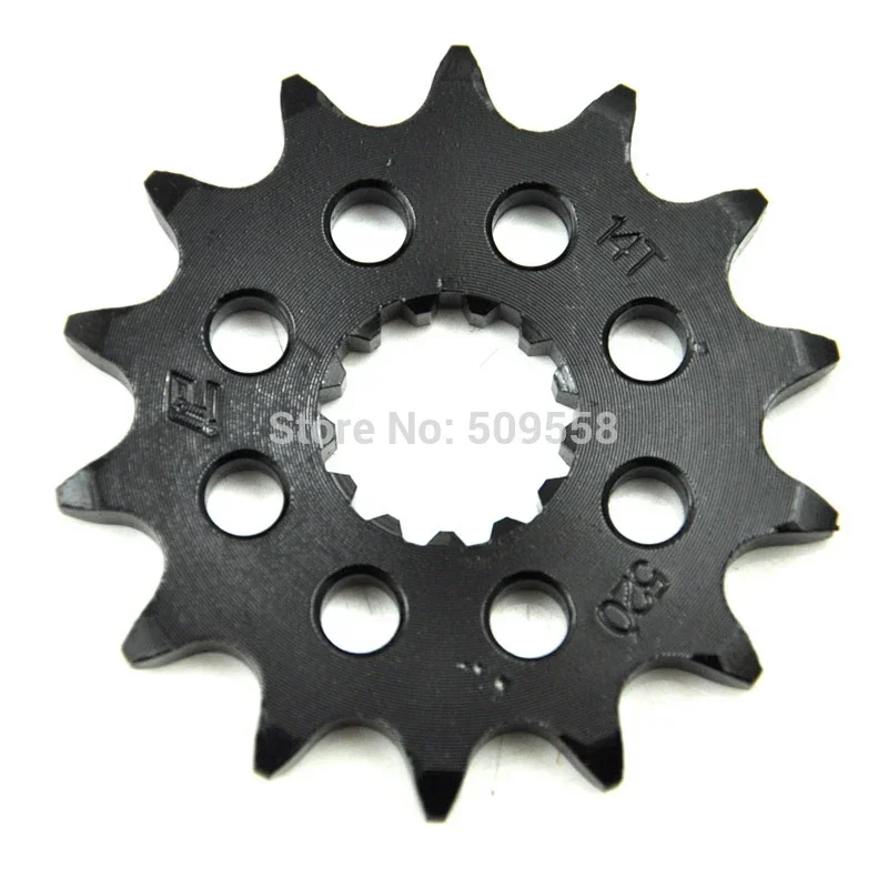 

520 14T Motorcycle Front Sprocket For Kawasaki KX250 1999-2001 KLX300 KLX300R 03-07 Suzuki RGV250 1992 400 Inazuma Japan 97-04