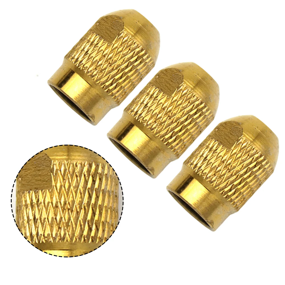 Collet Accessories M7 Shaft Screw Cap Convenient To Loading And Unloading High Coaxial Yellow Color Workshop Use