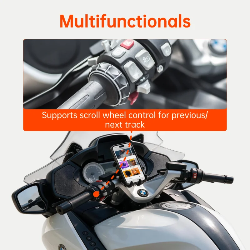 GITANK-300M Bluetooth Adapter for BMW Motorcycle K1600 K1600GTL R1200RT R1250RT W/ OEM USB/AUX Jack