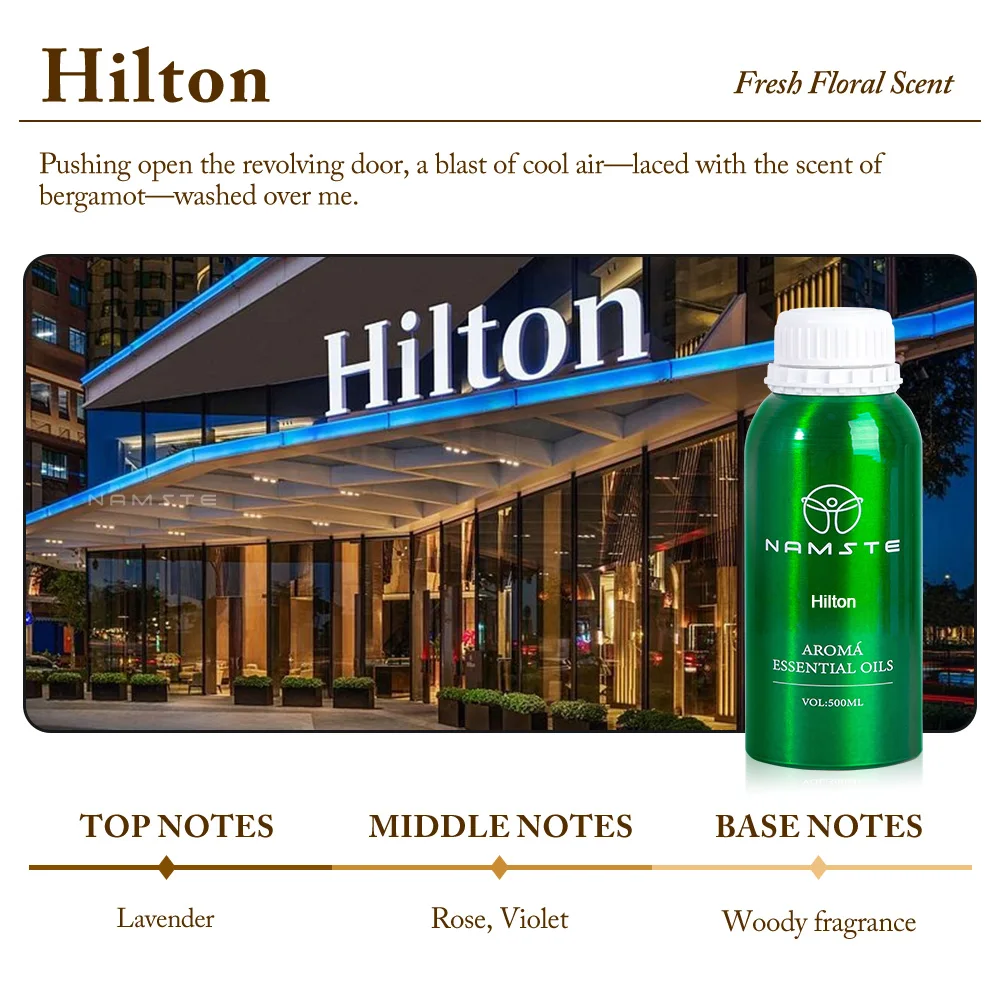 NAMASTE Ondersteuning Dropshipping 500ML Hotel Collectie Essentiële Olie Geur Luxe Hotel Geïnspireerde Parfums Aroma Essentiële Olie