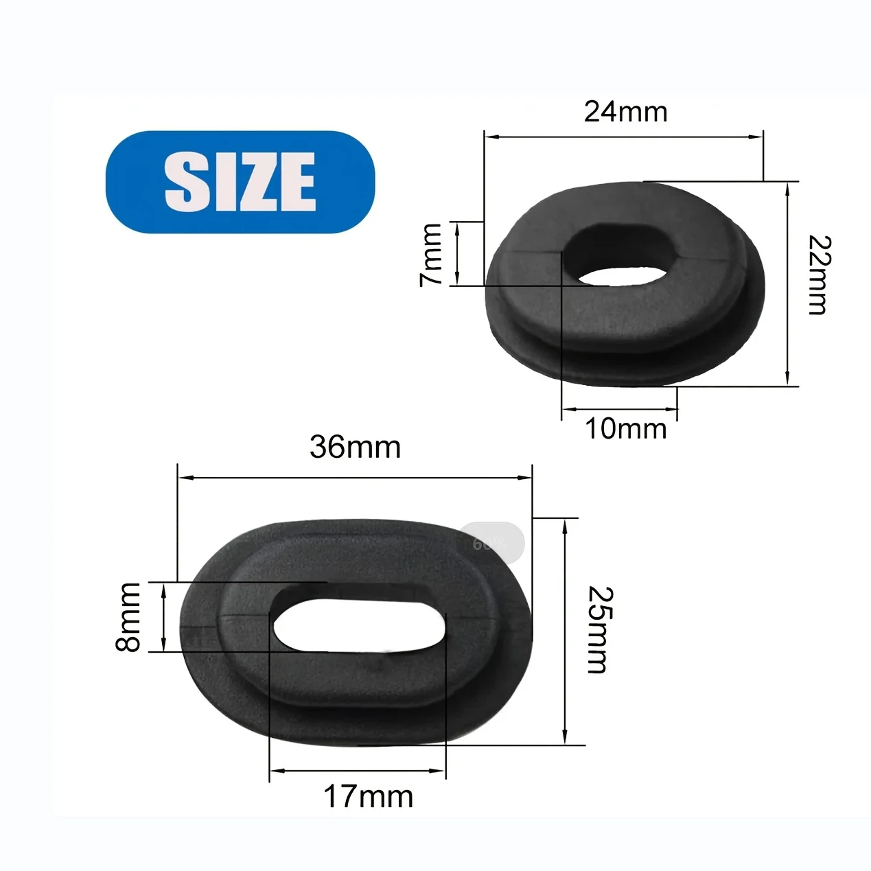 12pcs Motorcycle Rubber Grommets Bolts Single Side Panel Cover Grommets Fairing Washer for Honda Suzuki GS125 Motorcycle Grommet