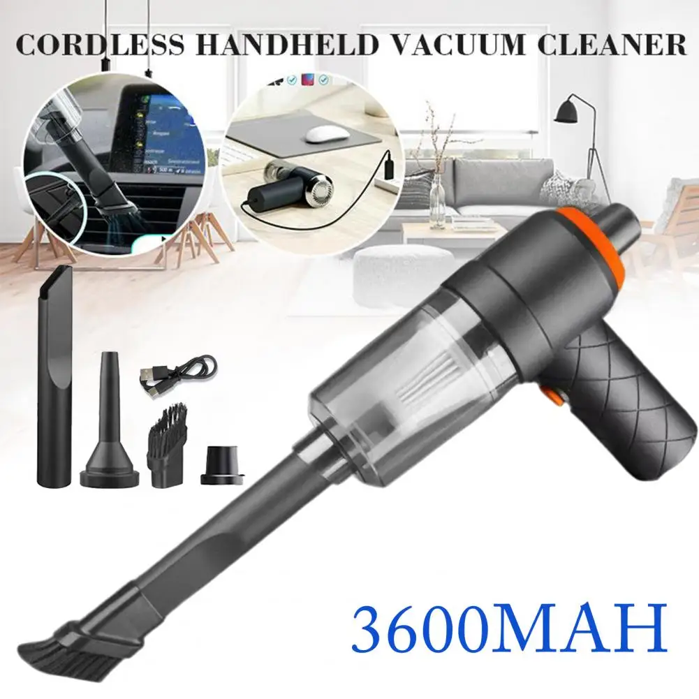 Car Vacuum Cleaner Strong Suction Low Noise Handheld Car Vacuum Cleaner Rechargeable Wireless Vacuum Cleaner Dust Remover