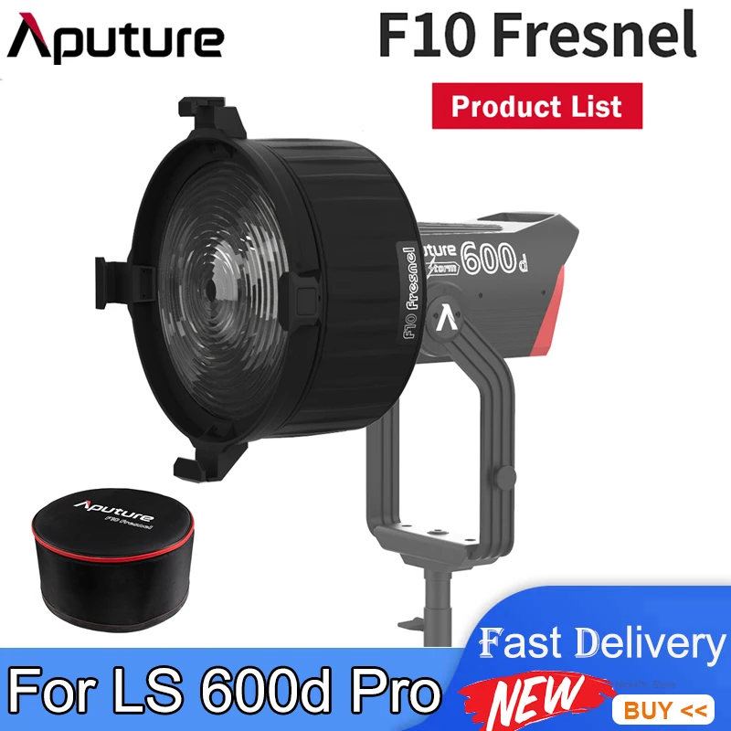 

Aputure F10 Fresnel For LS 600d Pro Fresnel Zoom Lens Photography Fill Light Spotlight for Youtube Live Photography Studio