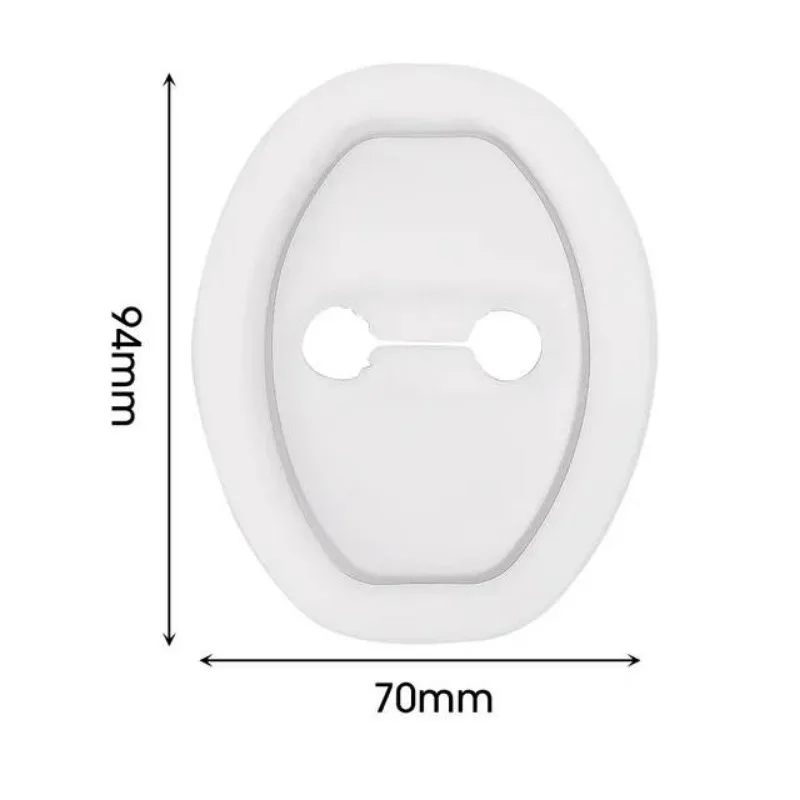 Universal Car Door Closing Shockproof Silicone Cushion  Mute Shock Absorber Protective Covers Car Door Latch Accessories