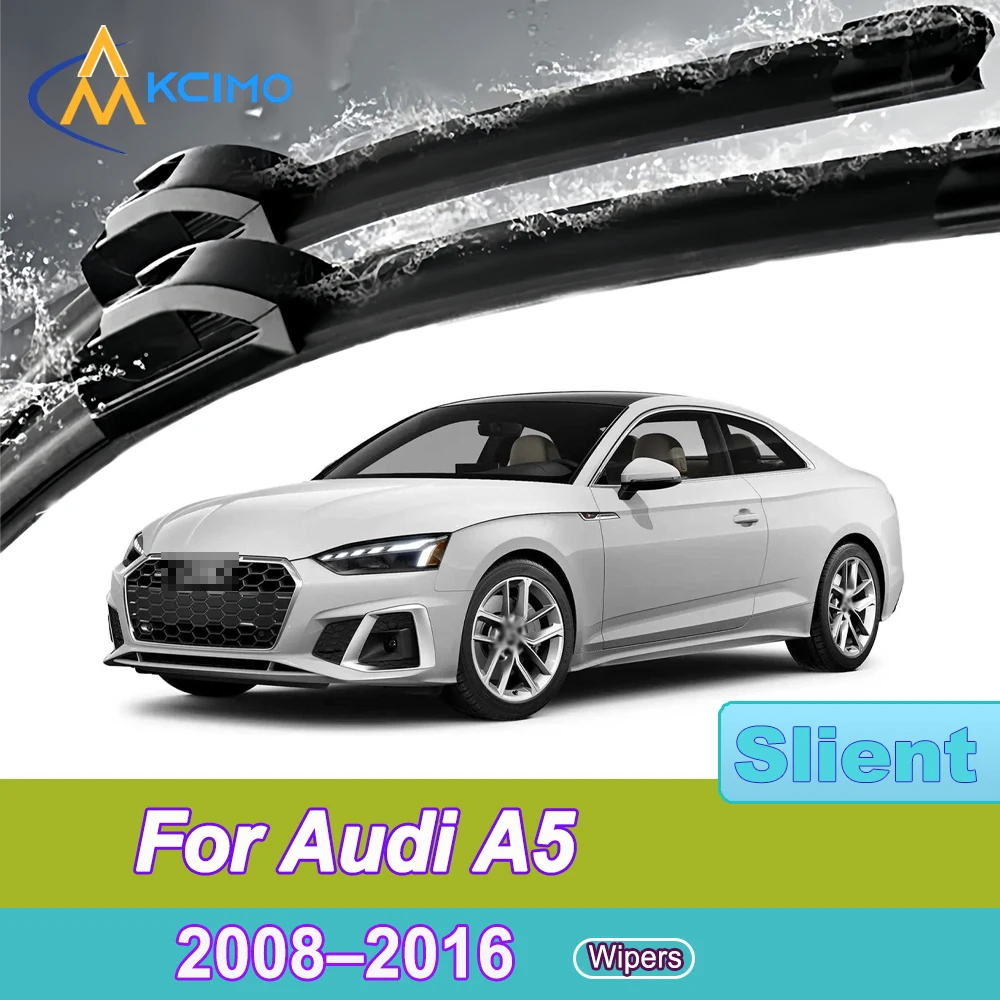 

Silent Beam Wiper Blades For Audi A5 8T 8F 2008-2016 S5 RS5 Noise-Free Windshield Wipers High-Performance