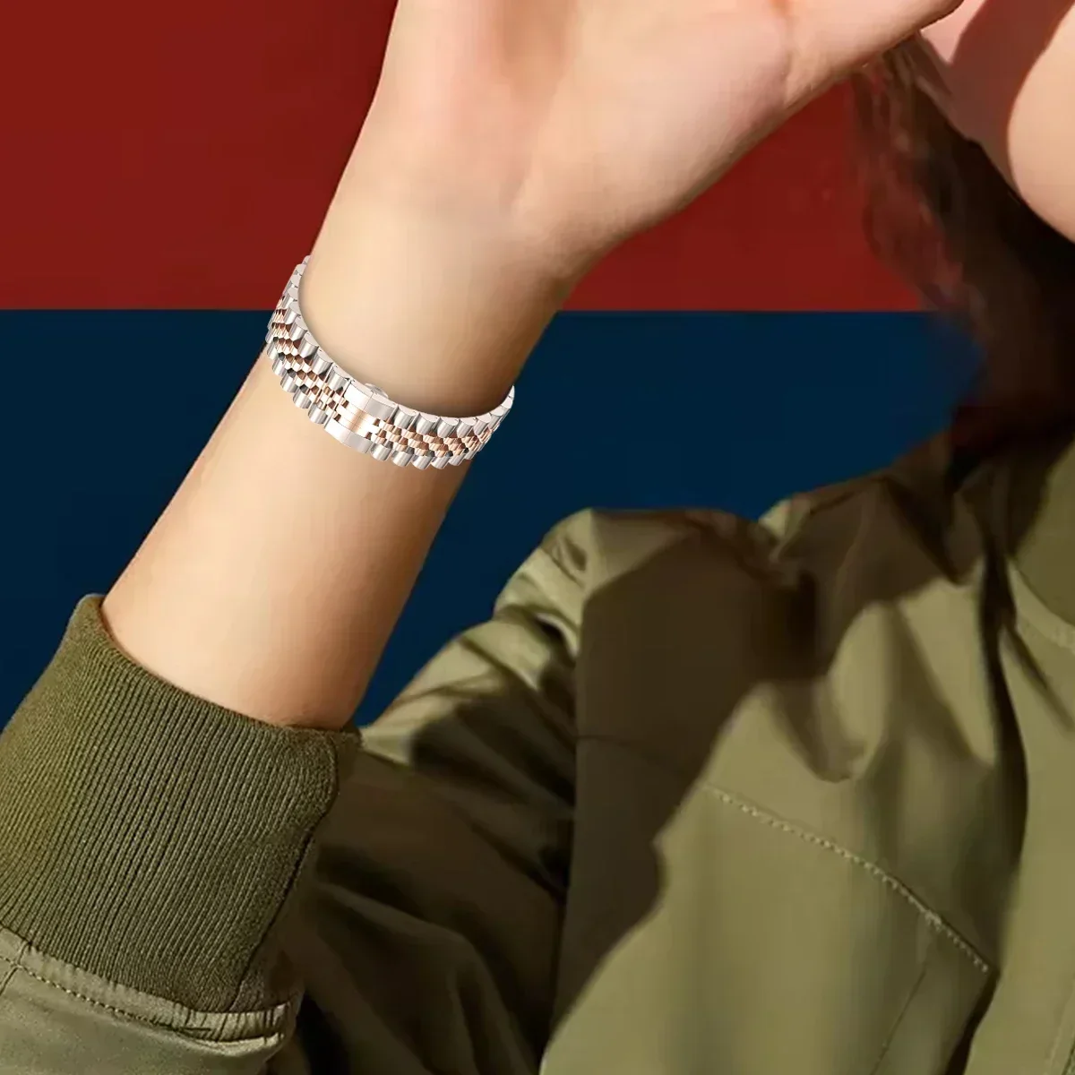 Metal Luxury Watch Strap For Samsung Galaxy Watch 7 Ultra 47MM Stainless Steel Bracelet Replacement Correa Watch7Ultra Watch Ban