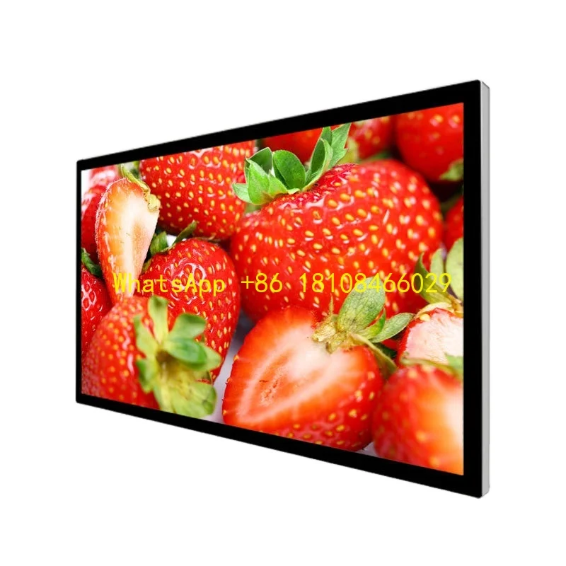 آلة الإعلان الخارجية التجارية 43/50/55/65/75 بوصة شاشة LED مقاومة للماء لوحة عرض عمودية معلقة على الحائط #1