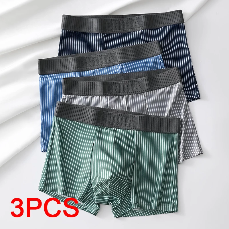 3PCS Men's Square Panties Sports Boxer Man Sexy Men Unerderwear Sporty Boxers Briefs Shorts Underwear Big Size Underwears Gift