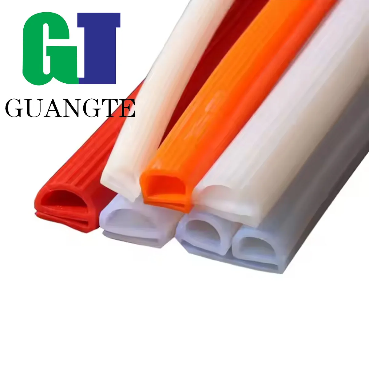 High temperature resistant silicone seal E Type Strip Red White E Shape Silicone Stirp Door Oven Door sealing Oven Steaming