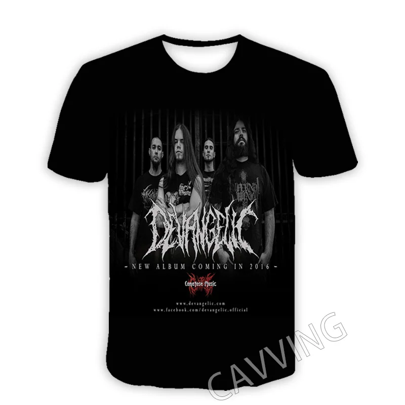 CAVVING 3D Printed Devangelic Rock Casual T-shirts Hip Hop T Shirts Harajuku Styles Tops Clothing for Men/women