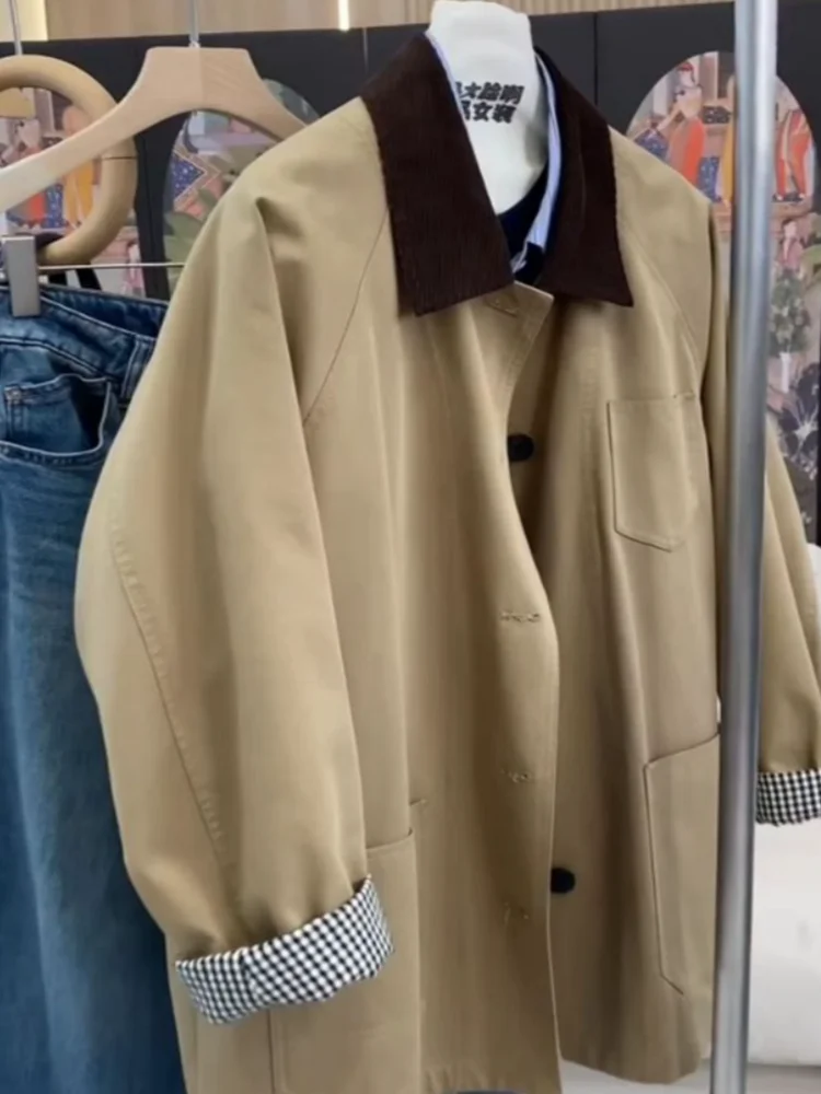 معطف ort Jaet للسيدات كاجوال كوري Sle شتوي وصل حديثًا قميص فريد من نوعه عالي الجودة للتنقل فضفاض مناسب