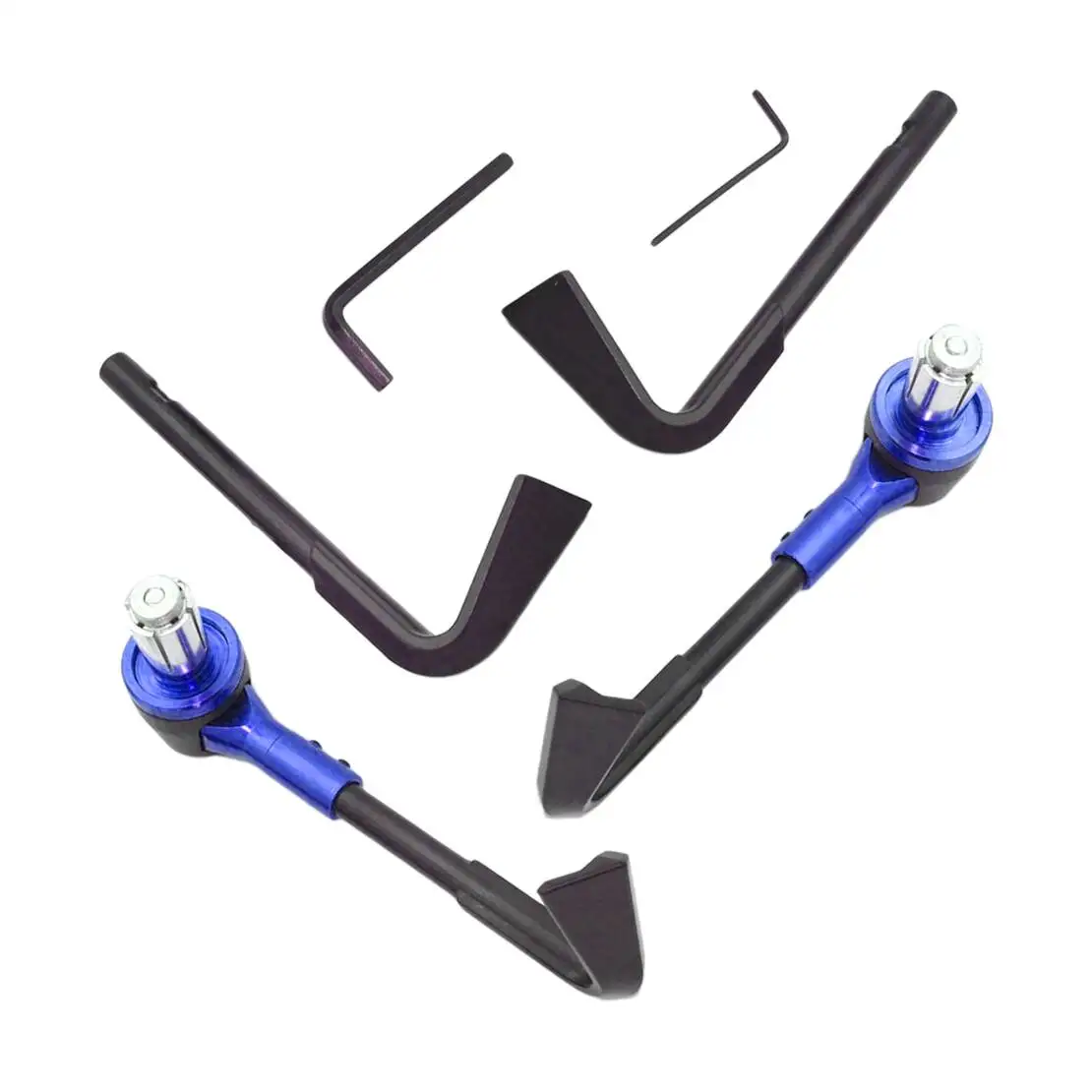 

1 Pair Blue CNC Motorcycle 7/8'' 22mm Handlebar Front Brake Clutch Lever Protector Hand Guard