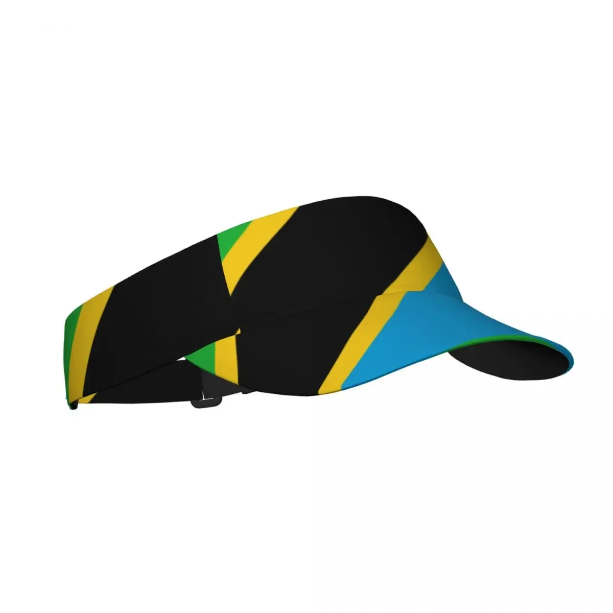 Summer Air Sun Hat Tanzania Flag Visor UV Protection Sports Tennis  Running Sunscreen Cap