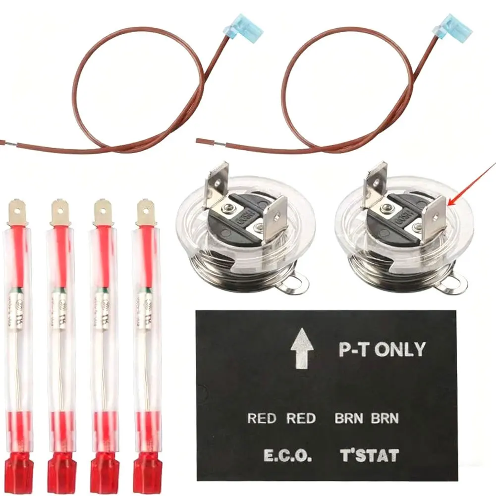 RV Water Heater Thermal Cutoff and ECO Thermostat Kit Compatible with For Atwood Gas Electric Water Heater Models