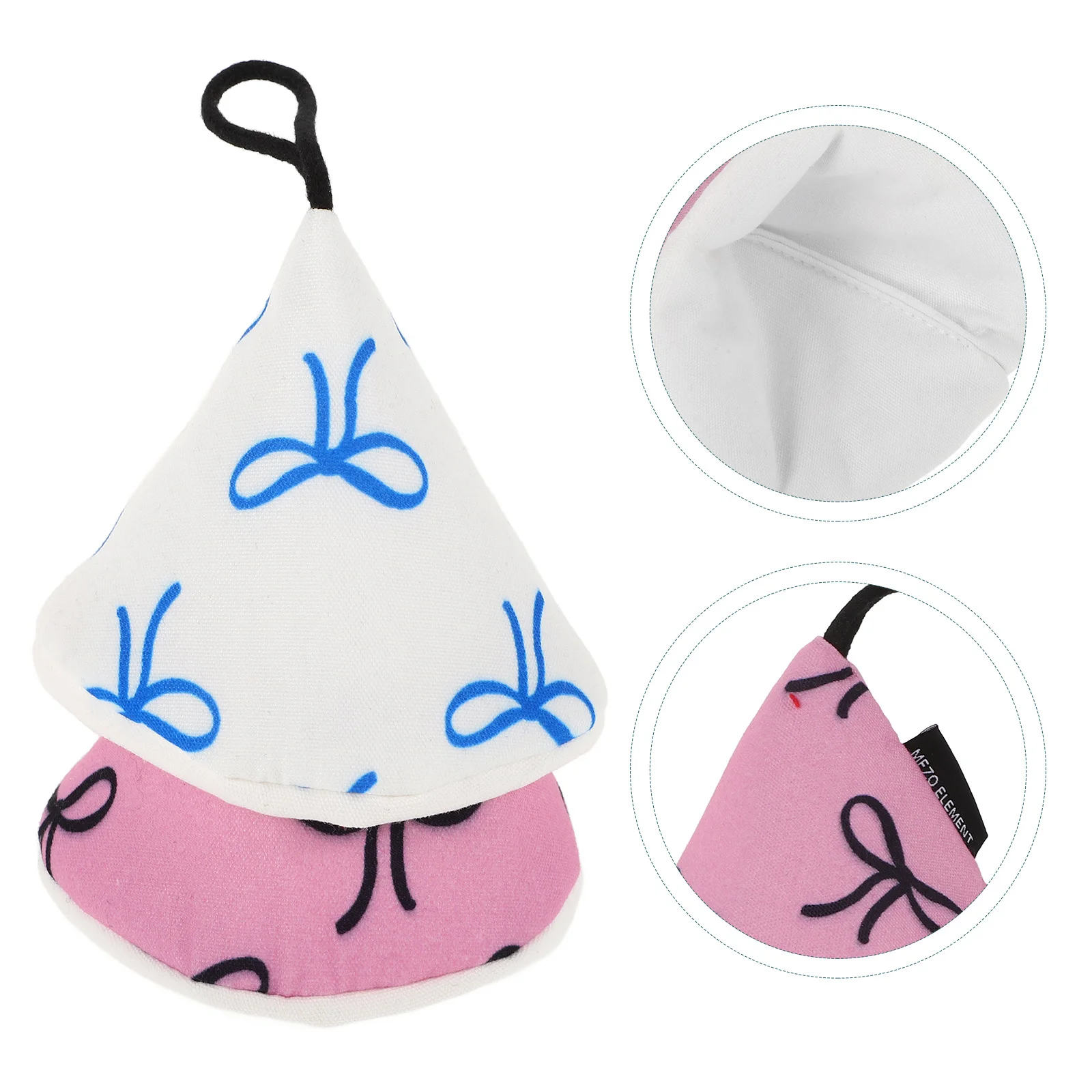 

2Pcs Anti-Scald Pot Lid Knob Cover Heat-Resistant Handle Protector Cotton Kitchen Gadget Pot Lid Handle Covers