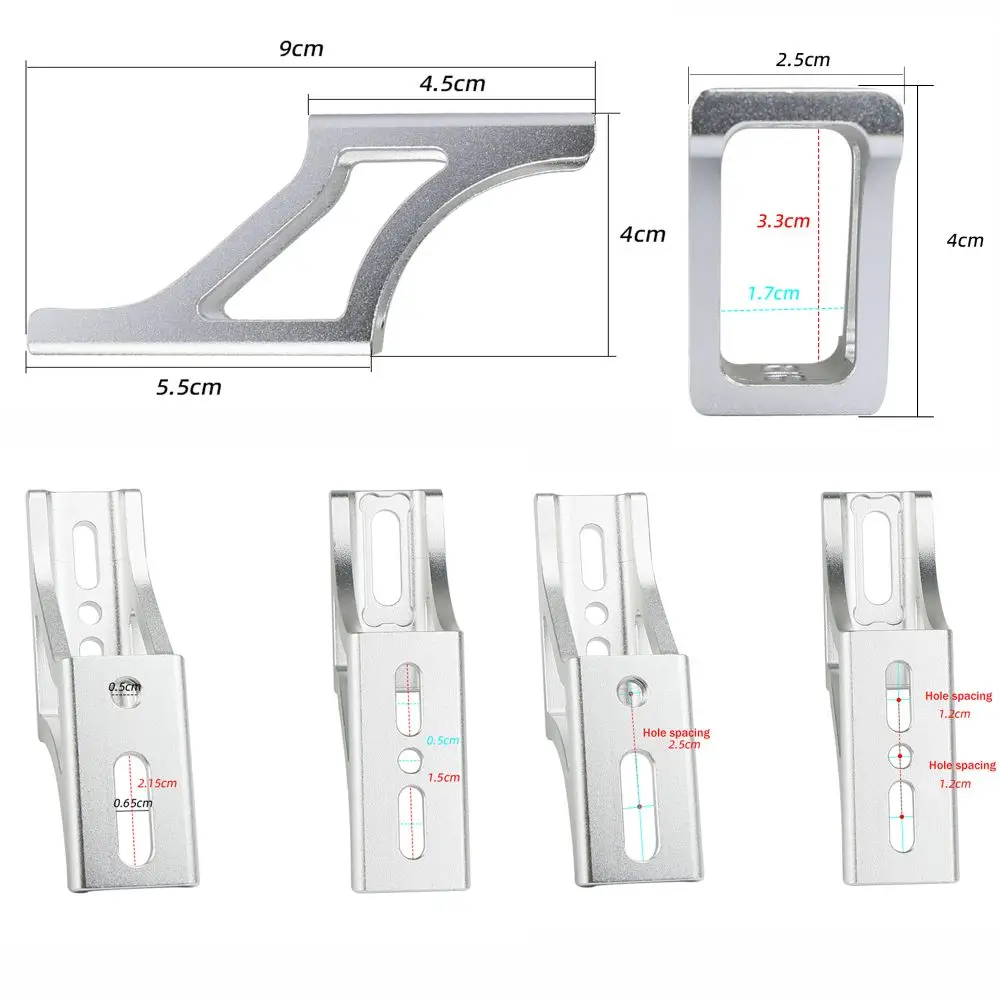 Adaptador aleación aluminio – Bloque soporte para caña de pescar