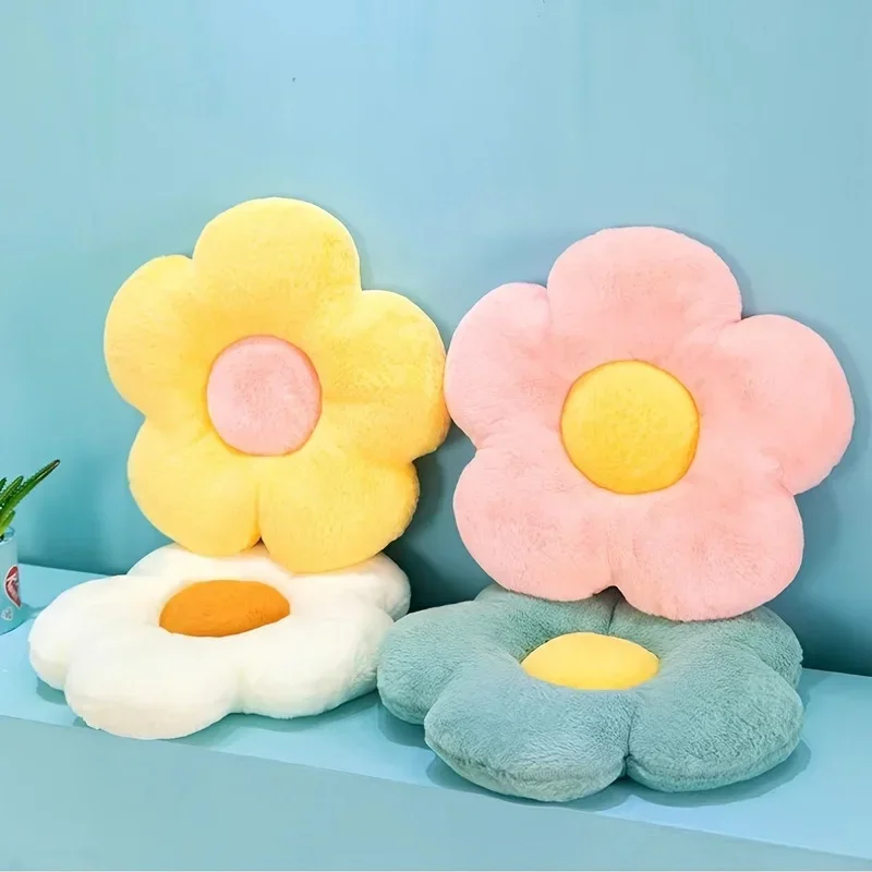 1pc Flower shaped pillow, cushion, cute room decoration, comfortable floor pillow suitable for reading and strolling