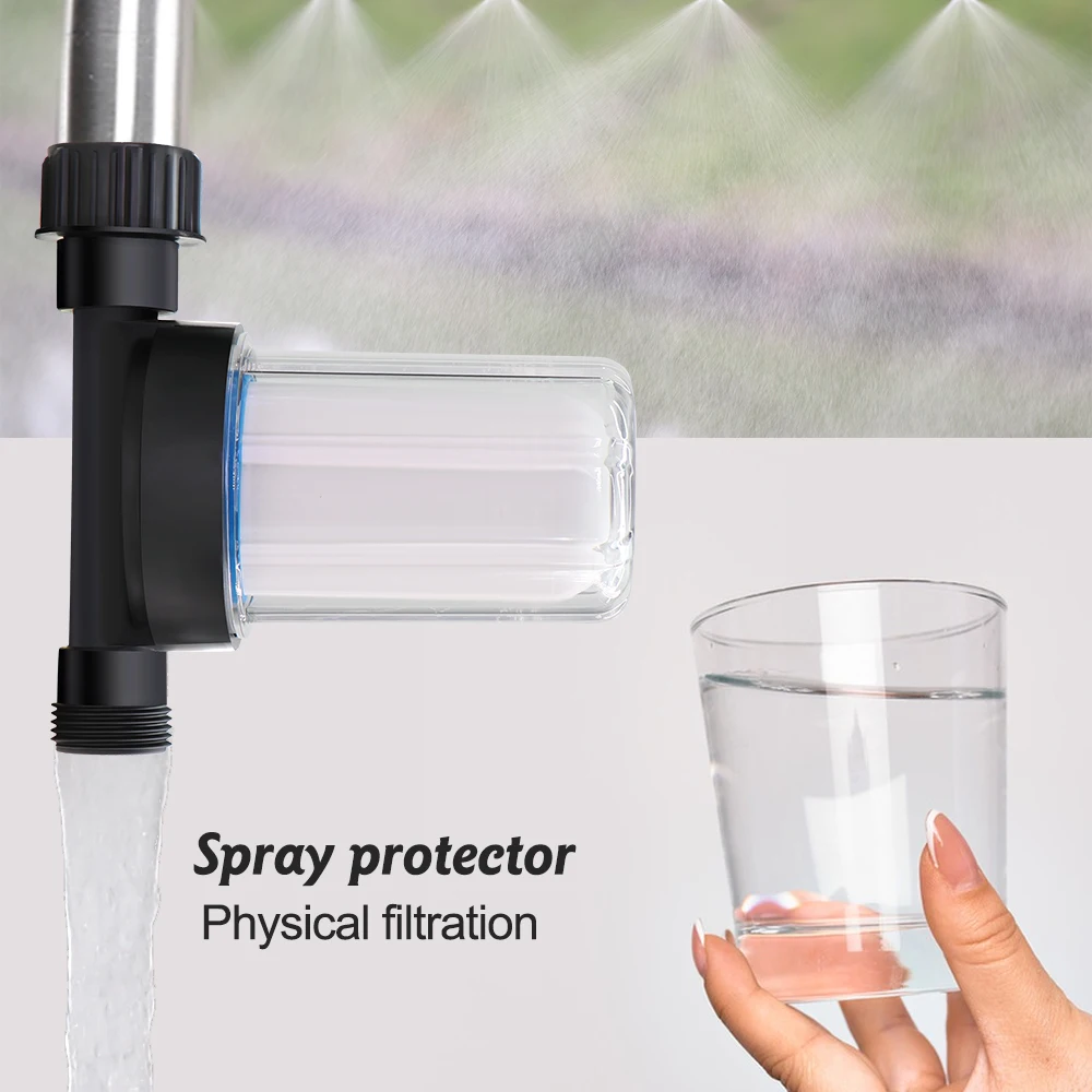 3/4'' Garden Water Filter for High Pressure Atomizing Sprayer Misting Cooling Filtration Systems Household Water Pipe Strainer