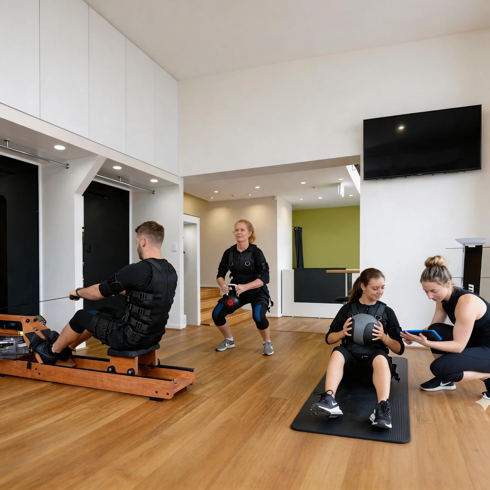 Elite Wireless EMS Suit for Boutique Fitness Studios | Adaptive Muscle Toning Tech | Professional Gym Quality | BB908-1