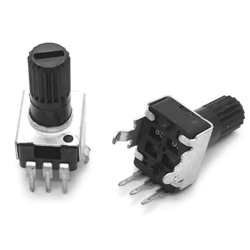 10pcs RV09 แนวตั้ง Potentiometer SHAFT 12.5 มม.1K 2K 5K 10K 20K 50K 100K ยาว 0932 แนวตั้ง T8DF