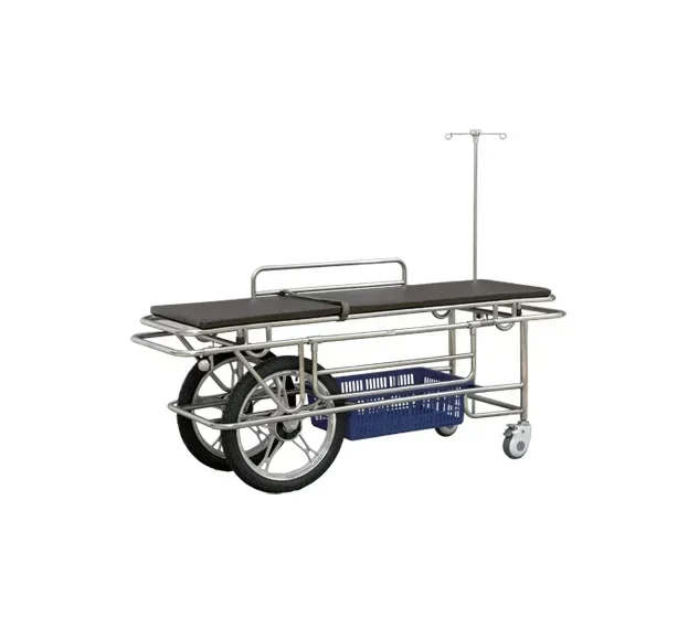 BTC-155 Manual Medical Examination  with Wheels Factory Wholesale Movable Hospital Bed
