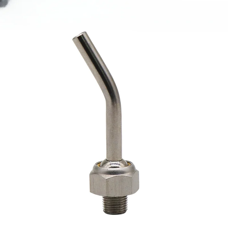 CNC High Pressure Nozzle Angle Adjustable Coolant Nozzle Stainless Steel Spray Hose Gun Adjustable Angle Adapter G1/8 Cnc Tools