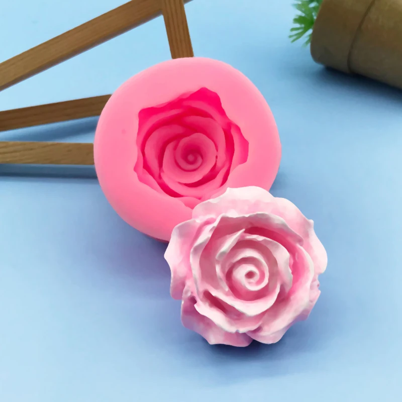 Flower Rose Shape Silicone DIY Cake Mold Fondant Soap Cupcake Candy Chocolate Jelly Decoration Baking Tool Moulds