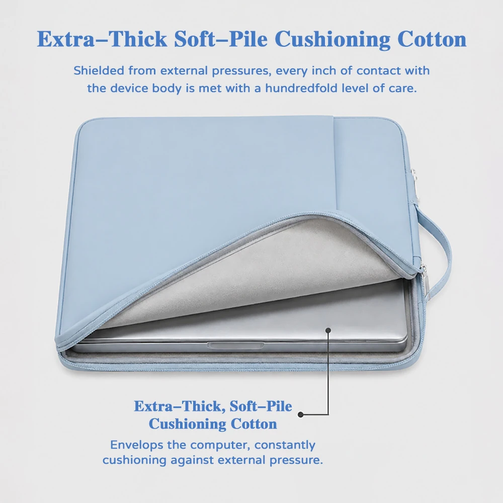 Waterproof Notebook Handle Bag Laptop Sleeve Case For Macbook Air 12 13.6 15.6 M4 M3 M2 iPad Pro 11 Tablet Bag Computer Handbag