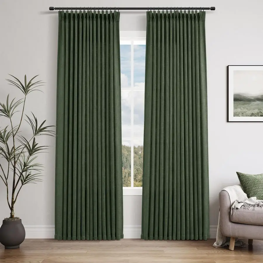 Green Linen Pinch P…