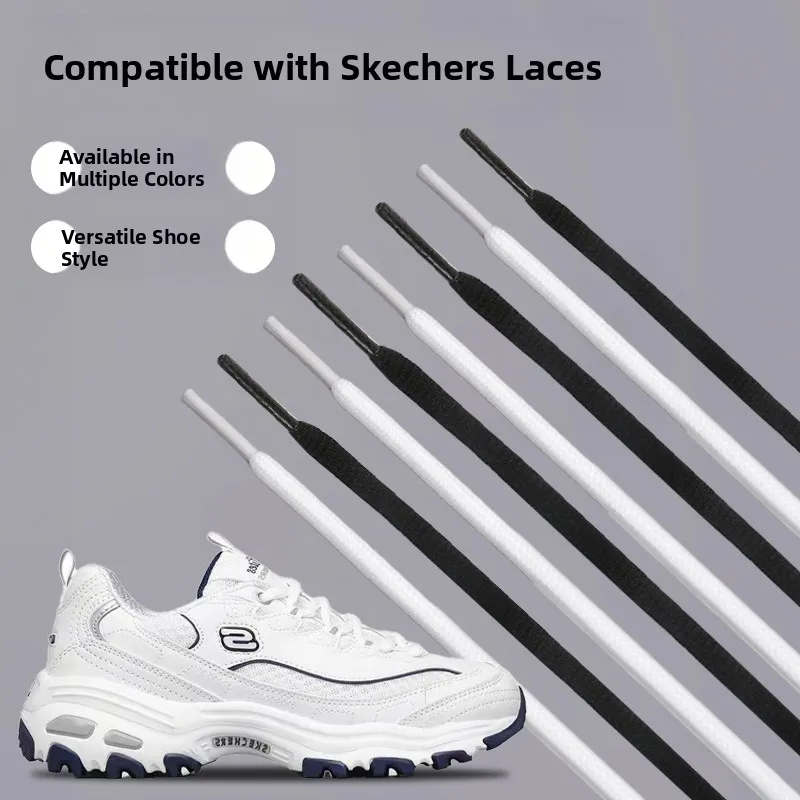  Sports Shoe Laces Unisex Dad Sneaker round Rope Black White Casual Fitness Shoe Accessories round Rope Laces