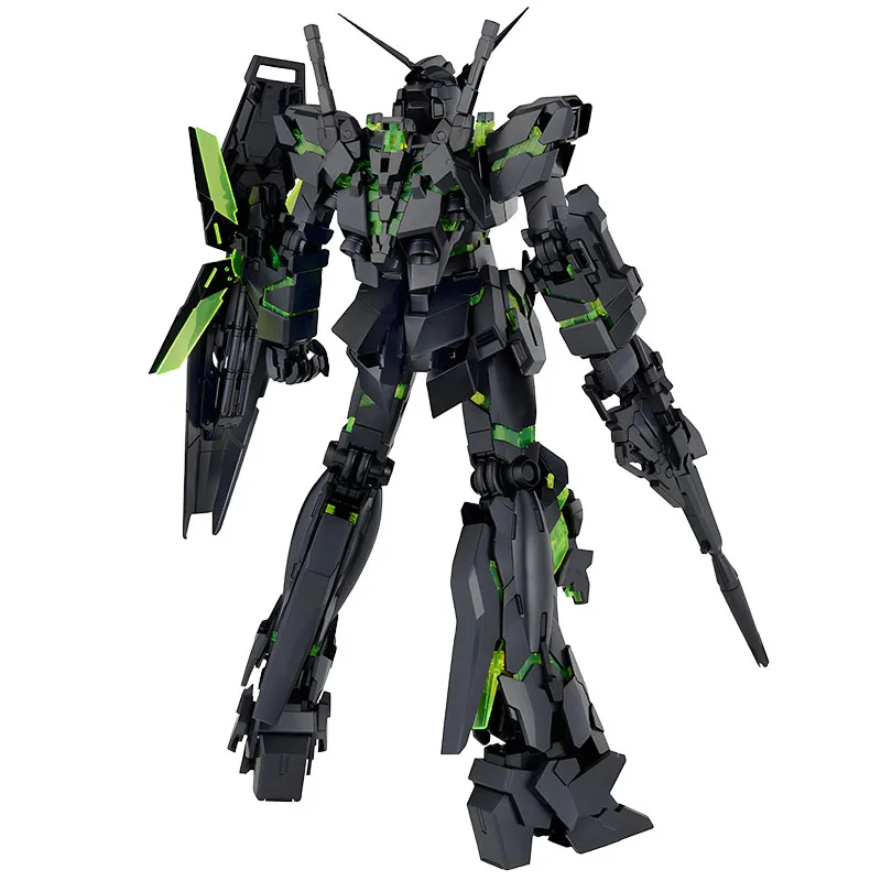 Bandai Original MODEL KIT GUNDAM MG UNICORN GUNDAM [RECirculation / NEON GREEN] 1/100 Anime Action Figure Assembly Model Toys