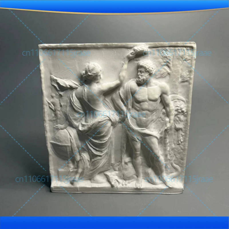 Roman Hercules Plaster Statue Crafts Desk Decoration Ornaments Creative Hercules Characters Sculpture Room Aesthetic Decor