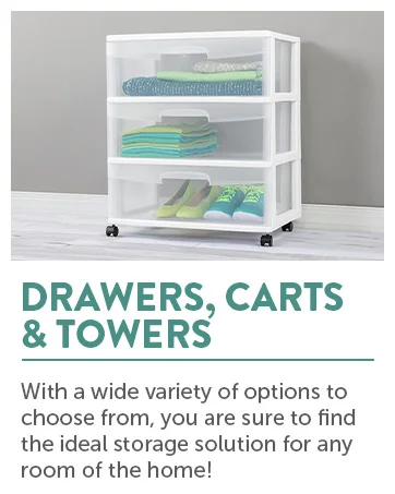 Drawers, Carts, and Towers