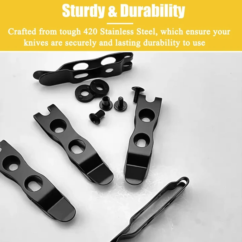 Belt Clip Knife Sheath, Metal Leather Waist Clip, Knife Clip Replacement, Universal Belt Clip,Leather Making Accessories