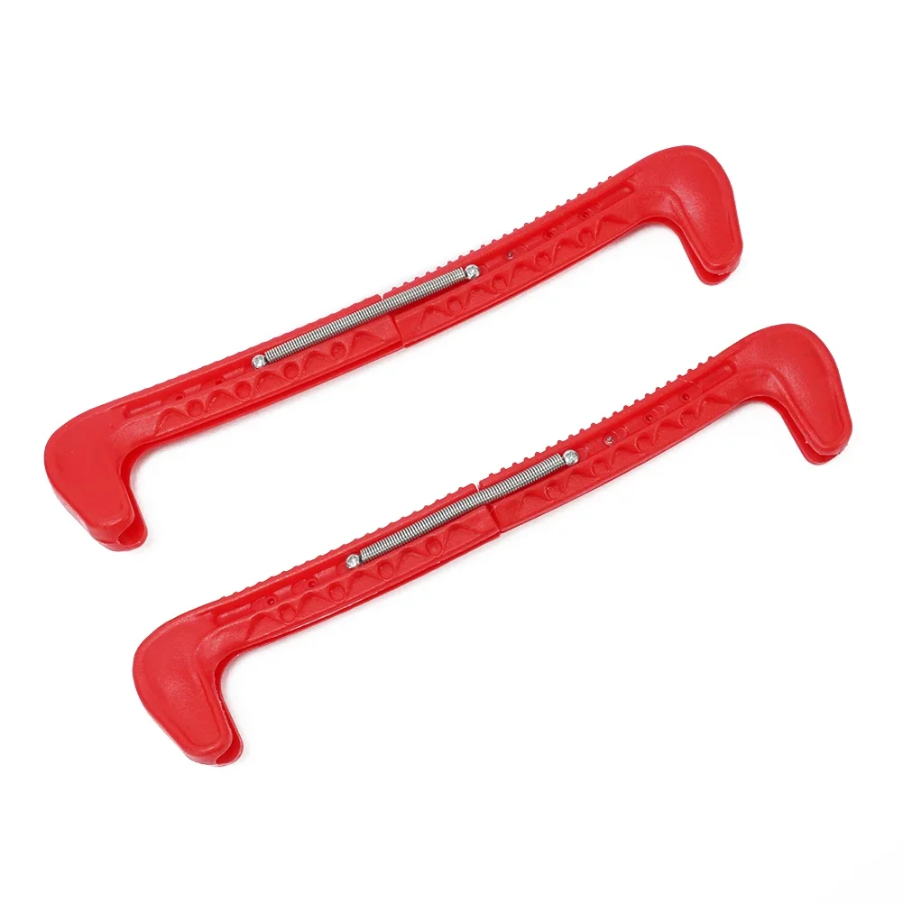 High Quality Skates Cover Ice Skate 1 Pair Approx.31cm Plastic Adjustable Protective Hockey Skates Ice Skate Guards