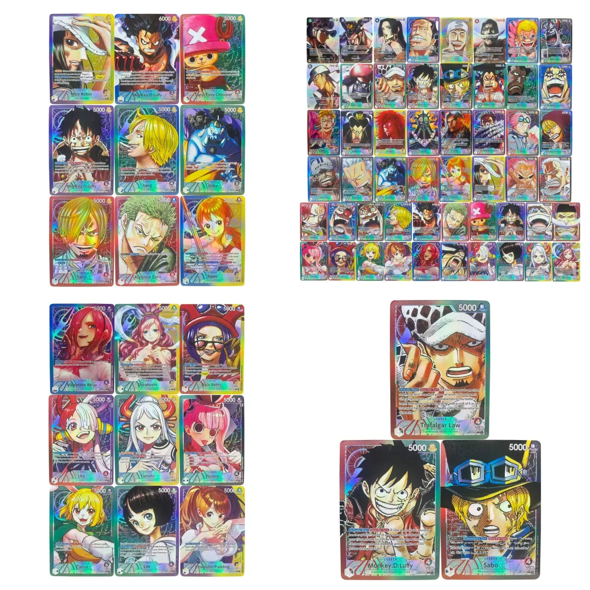 

52 шт. ONE PIECE Коллекционные карты Monkey D. Luffy Marshall D Teach Shanks EN DIY Высококачественные самодельные игровые аниме-карты Подарочная игрушка