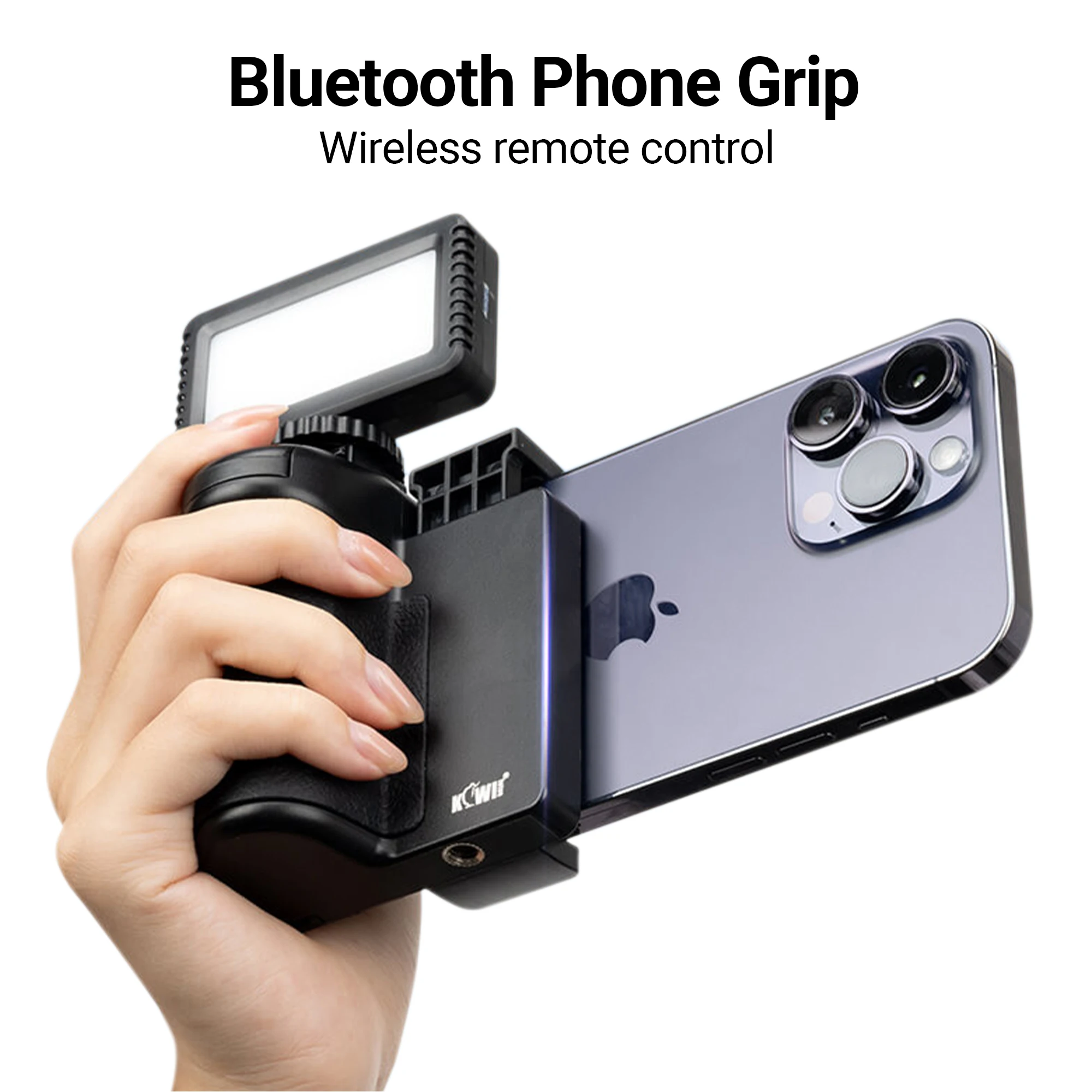 Wireless Remote Phone Grip Handheld Snapgrip iPhone Camera Hand Grip With Shutter 1/4\