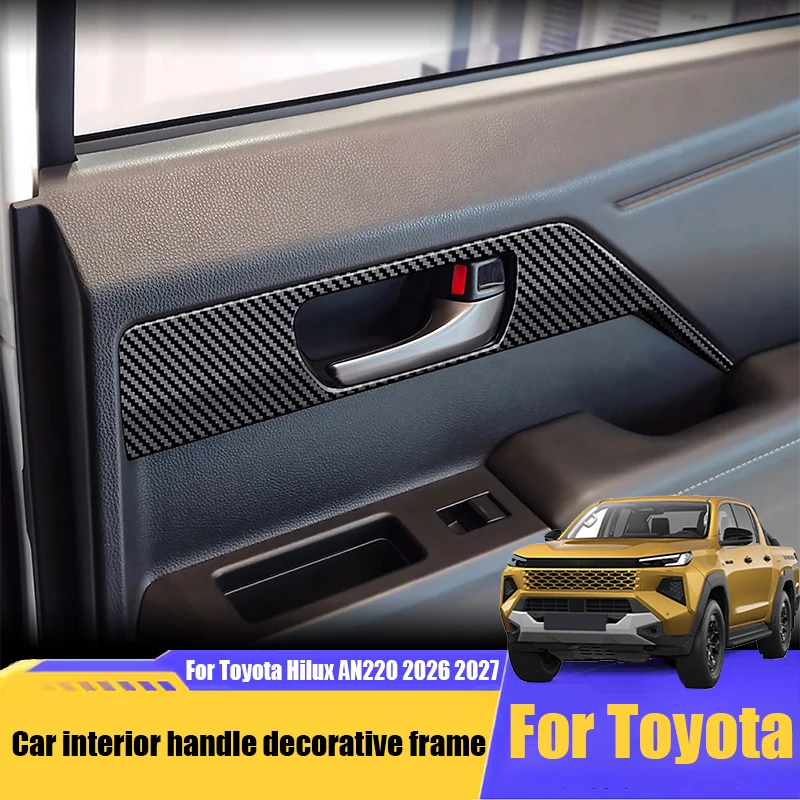 

for Toyota Hilux BEV AN220 2026 2027 Car interior handle decorative frame made of ABS material and interior modification parts