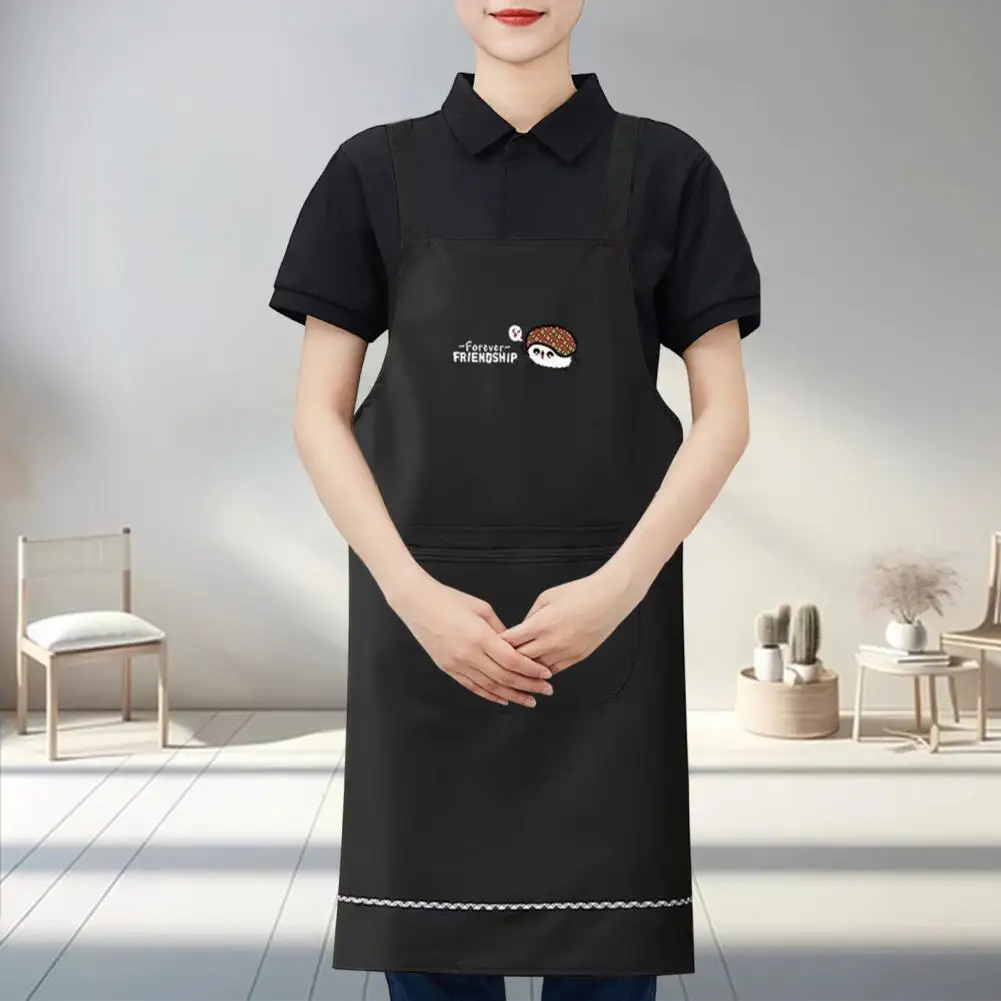 Korean Style Apron Women Men Waterproof PVC Cooking Apron Oil-proof Non-stick Cooking Chef Apron Gardening Protective Aprons