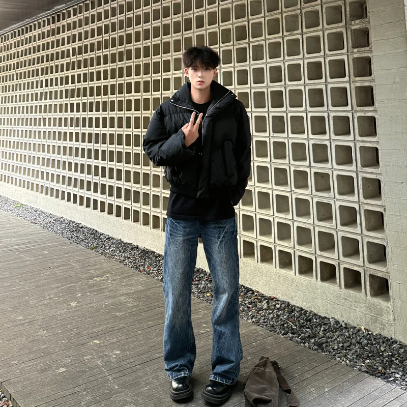 

Джинсы Cleanfit светло-голубого цвета с прямыми штанинами, мужские, осенне-зимний стиль, повседневные прямые джинсы, молодежные модные джинсы для подростков