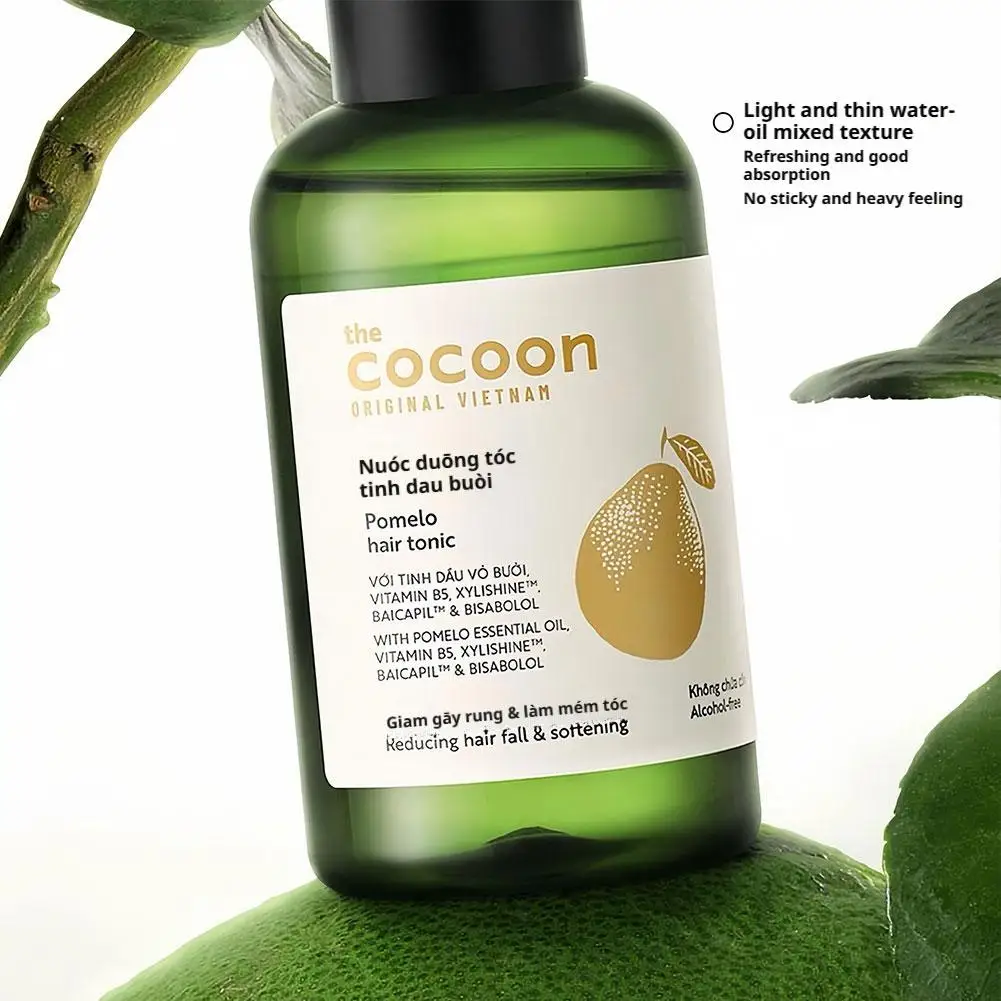 زيت شرنقة للشعر خفيف الوزن للشعر الناعم ينعم التجعد ويضف معالجة معطرة بالجريب فروت اللامعة وغير دهنية وامتصاص سريع