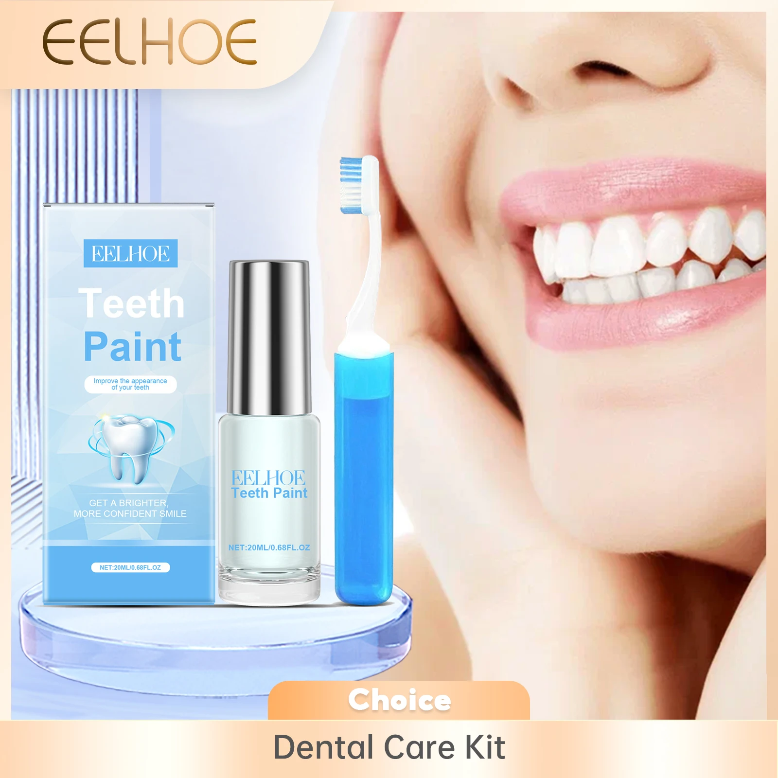 

Tooth Whitening Paint Remove Yellow Teeth Cleans Teeth Stains Fresh Breath Prevents Pigmentation Oral Care Set with Toothbrush