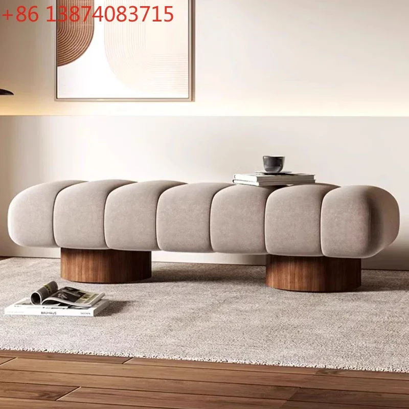 Italian Modern Bed End Stool Bedroom Simple Nordic Long Dining Bench Cloakroom Sofa Entry Shoe Stools Home Furniture TYLB