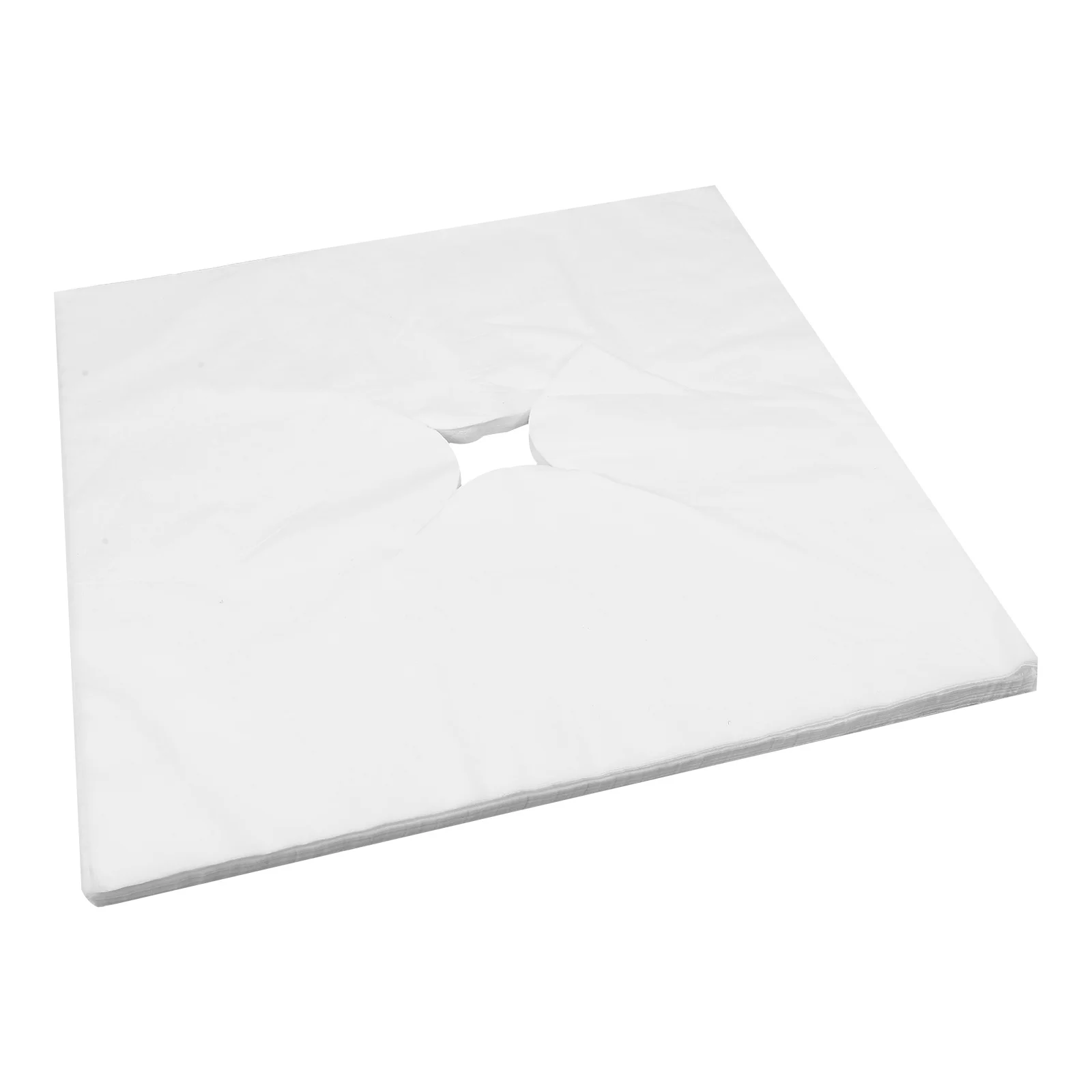

Massage Table Face Hole Covers Disposable Salon Bed Face Rest Pads Microfiber Breathable Sweat Absorbing Comfortable Skin