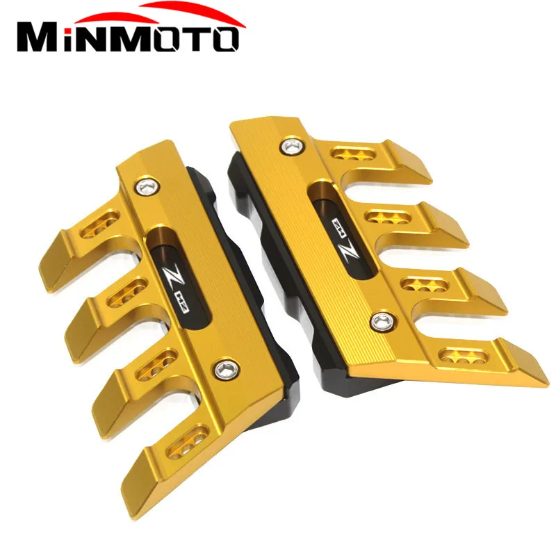 Met Logo Voor Kawasaki Zh2 Z H2 Motorfiets Voorvork Beschermer Spatbord Schuifregelaar Accessoires Spatbord