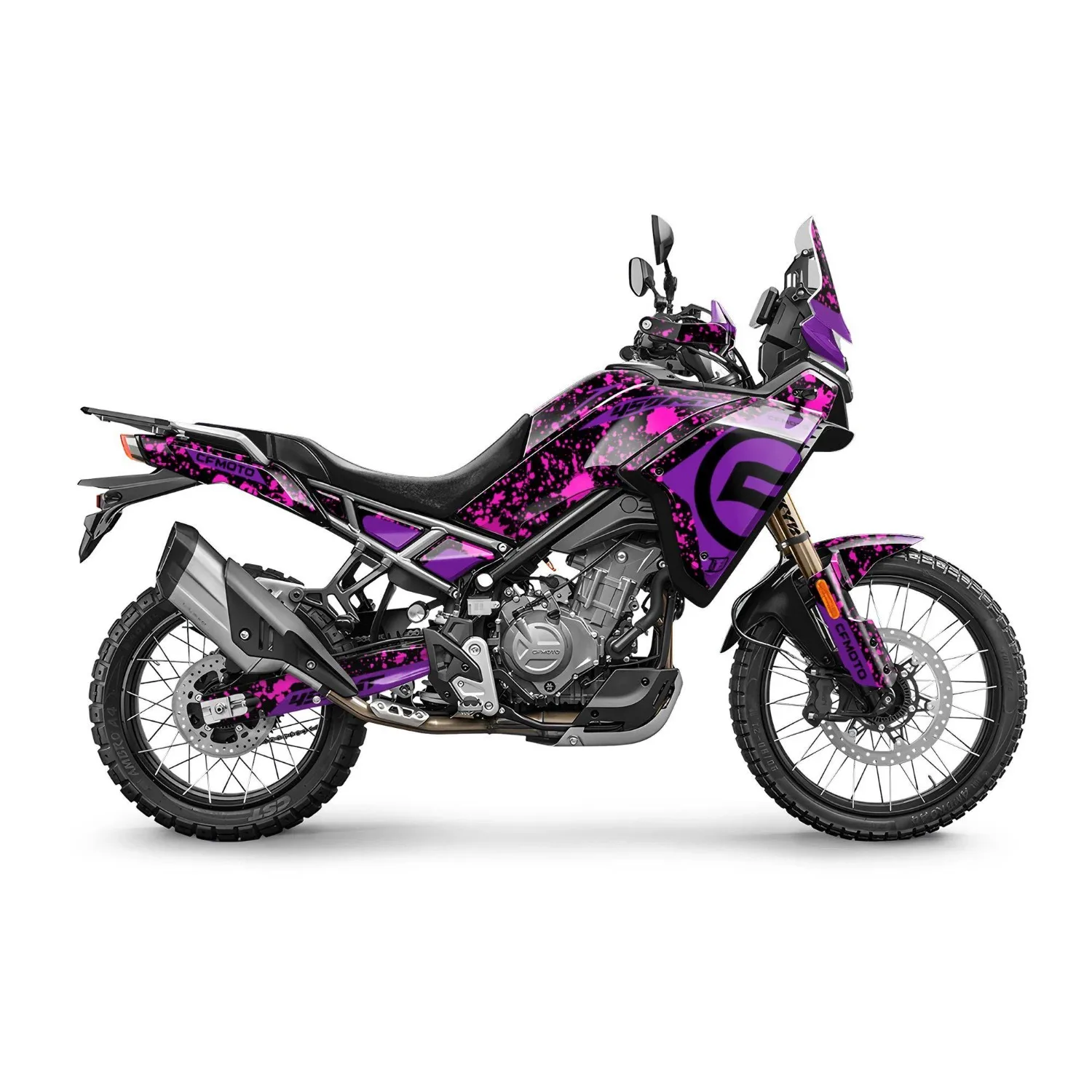 Motorcycle Body Fairing Sticker Decal Protective Street Bike Full Graphic Kit  For CFMOTO 450MT 2024-2026 Design 37