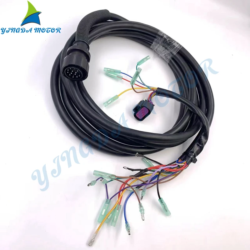 

896536T02 Outboard Wire Harness Assy For Mercury For Mercruiser Marine Outboard Remote Control Box 16.5FT 14 Pin