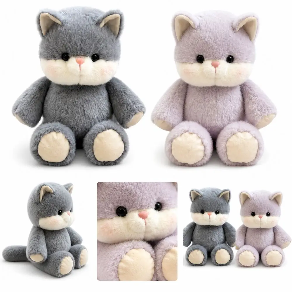 Creative Gift Soft Cat Animal Pillow Emotional Support 17.7inch Cat Pattern Cute Pillow