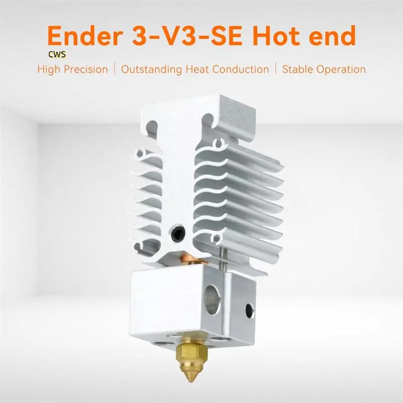 

Комплект Hotend для Ender 3 V3 SE Нагревательный блок Комплект биметаллической горловины Высокотемпературная печатающая головка для 3D-принтера Ender3 V3 Se