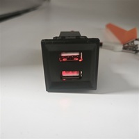 12V Dual USB Car Charger Adapter Socket for VW T5 Transporter 2003-2009 Volkswagen Phone Charger for ASR Dash Blank Switch